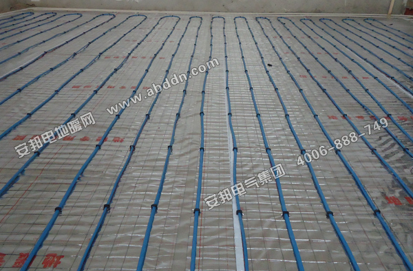 安裝完成的發(fā)熱電纜