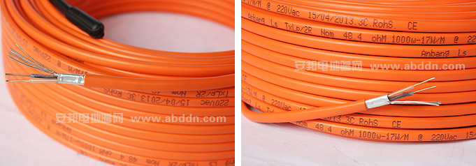 屏蔽型雙導發(fā)熱電纜結(jié)構(gòu)圖